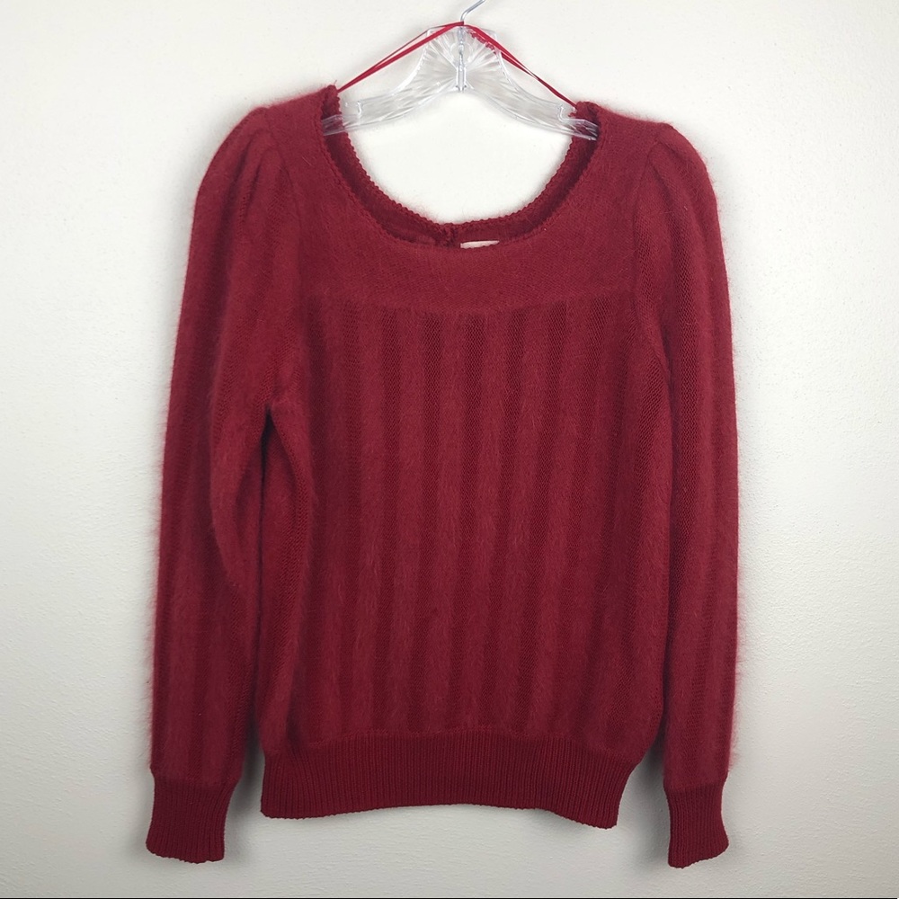 H&M Fuzzy red sweater